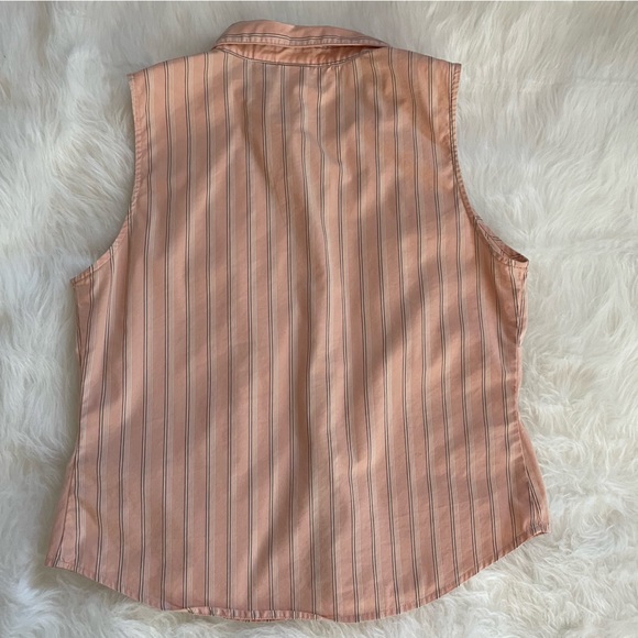 Copper Key Juniors XL Peach Sleeveless Blouse - Picture 3 of 3